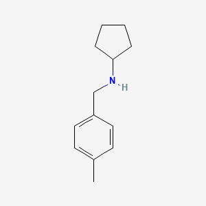 molecular formula C13H20ClN B1611846 N-(4-methylbenzyl)cyclopentanamine CAS No. 70000-57-6
