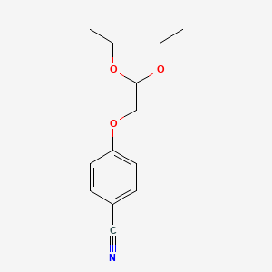 molecular formula C13H17NO3 B1611850 4-(2,2-Diethoxyethoxy)benzonitrile CAS No. 787575-81-9