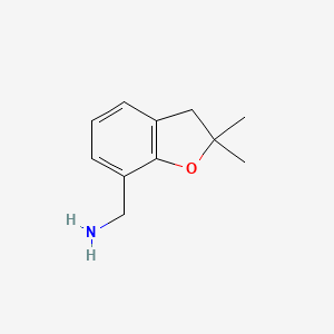 molecular formula C11H15NO B1611855 (2,2-Dimethyl-2,3-dihydro-1-benzofuran-7-YL)methylamine CAS No. 868755-44-6