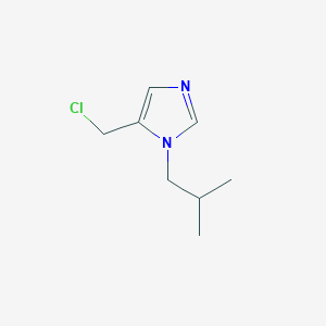 molecular formula C8H13ClN2 B1611859 5-(Chloromethyl)-1-isobutyl-1H-imidazole CAS No. 781599-92-6