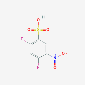 molecular formula C6H3F2NO5S B161186 2,4-Difluoro-5-nitrobenzene sulfonic acid CAS No. 131574-34-0