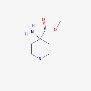 molecular formula C8H16N2O2 B1611861 Methyl 4-amino-1-methylpiperidine-4-carboxylate CAS No. 228252-34-4
