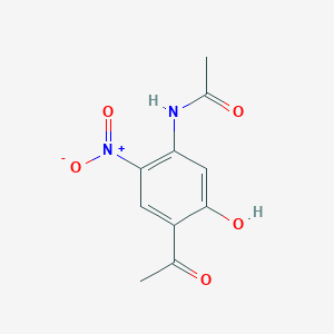 molecular formula C10H10N2O5 B1611867 N-(4-Acetyl-5-hydroxy-2-nitrophenyl)acetamide CAS No. 6607-96-1