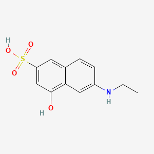 6-(Ethylamino)-4-hydroxynaphthalene-2-sulfonic acid