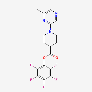 Pentafluorophenyl 1-(6-methylpyrazin-2-yl)piperidine-4-carboxylate