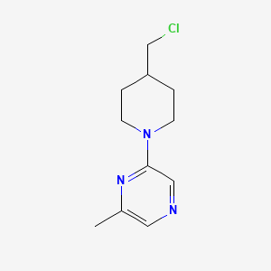 2-[4-(Chloromethyl)piperidino]-6-methylpyrazine