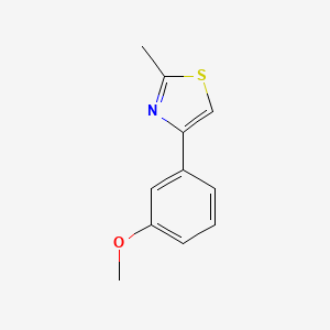 molecular formula C11H11NOS B1611885 4-(3-Methoxyphenyl)-2-methyl-1,3-thiazole CAS No. 365427-24-3