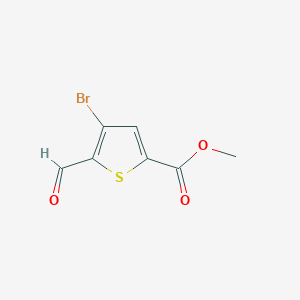 molecular formula C7H5BrO3S B1611886 Methyl 4-bromo-5-formylthiophene-2-carboxylate CAS No. 648412-59-3
