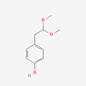 molecular formula C10H14O3 B1611887 4-(2,2-Dimethoxyethyl)phenol CAS No. 74447-40-8