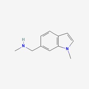 molecular formula C11H14N2 B1611893 N-methyl-N-[(1-methyl-1H-indol-6-yl)methyl]amine CAS No. 884507-20-4