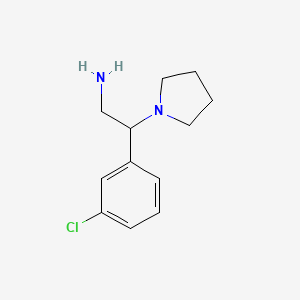 molecular formula C12H17ClN2 B1611906 2-(3-Chlorophenyl)-2-pyrrolidin-1-ylethanamine CAS No. 866781-98-8
