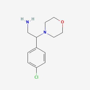 molecular formula C12H17ClN2O B1611907 2-(4-Chloro-phenyl)-2-morpholin-4-YL-ethylamine CAS No. 866782-00-5