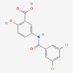 5-(3,5-Dichlorobenzamido)-2-hydroxybenzoic acid