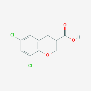 B1611917 6,8-Dichloro-chroman-3-carboxylic acid CAS No. 885271-47-6