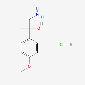 molecular formula C10H16ClNO2 B1611921 1-Amino-2-(4-methoxy-phenyl)-propan-2-ol hydrochloride CAS No. 1172878-66-8