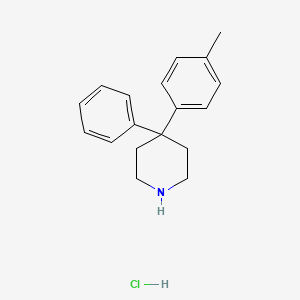 molecular formula C18H22ClN B1611922 4-(4-Methylphenyl)-4-phenylpiperidine hydrochloride CAS No. 851585-66-5