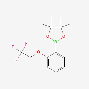 4,4,5,5-Tetramethyl-2-[2-(2,2,2-trifluoroethoxy)phenyl]-1,3,2-dioxaborolane