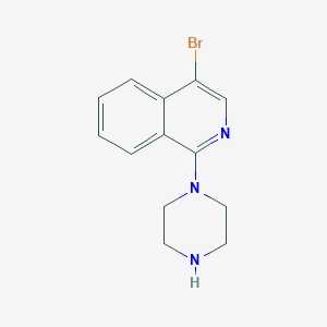 molecular formula C13H14BrN3 B1611928 4-Bromo-1-(piperazin-1-yl)isoquinoline CAS No. 401567-96-2