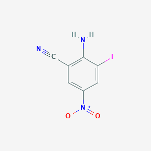 B1611935 2-Amino-3-iodo-5-nitrobenzonitrile CAS No. 55160-45-7
