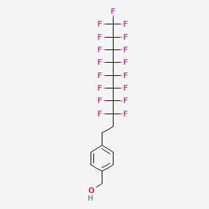molecular formula C17H11F17O B1611939 4-(3,3,4,4,5,5,6,6,7,7,8,8,9,9,10,10,10-Heptadecafluorodecyl)benzyl alcohol CAS No. 356055-77-1