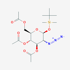 molecular formula C18H31N3O8Si B1611945 3,4,6-Tri-O-acetyl-2-azido-1-O-[tert-butyl(dimethyl)silyl]-2-deoxy-beta-D-glucopyranose CAS No. 99049-65-7