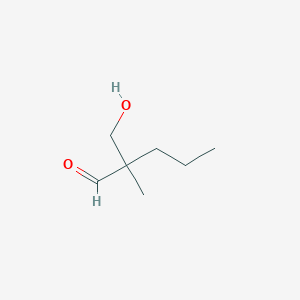 molecular formula C7H14O2 B161195 2-(Hydroxymethyl)-2-methylpentanal CAS No. 1634-71-5