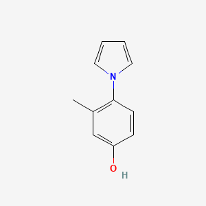 molecular formula C11H11NO B1611951 3-Methyl-4-(1H-pyrrol-1-YL)phenol CAS No. 137352-74-0