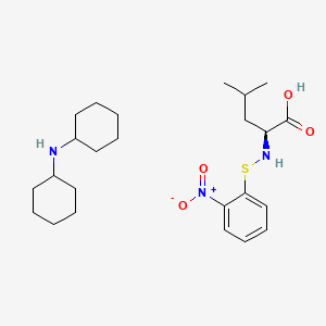 molecular formula C24H39N3O4S B1611954 N-cyclohexylcyclohexanamine;(2S)-4-methyl-2-[(2-nitrophenyl)sulfanylamino]pentanoic acid CAS No. 7675-50-5