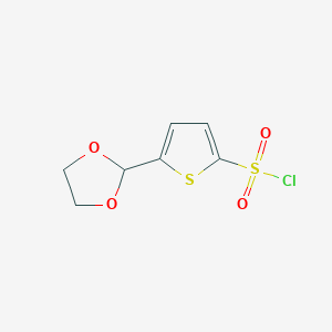molecular formula C7H7ClO4S2 B1611963 5-(1,3-Dioxolan-2-yl)thiophene-2-sulfonyl chloride CAS No. 871825-61-5