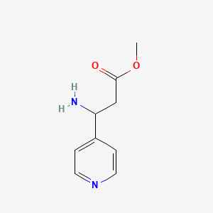 molecular formula C9H12N2O2 B1611965 Methyl 3-amino-3-(pyridin-4-yl)propanoate CAS No. 257635-47-5