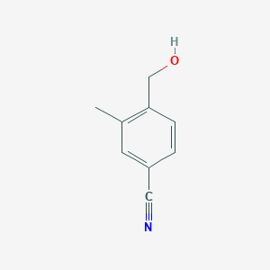 molecular formula C9H9NO B1611968 4-(Hydroxymethyl)-3-methylbenzonitrile CAS No. 227094-07-7