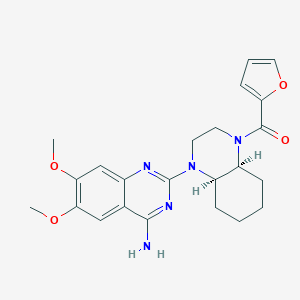 molecular formula C23H27N5O4 B161197 Cyclazosin CAS No. 139953-73-4