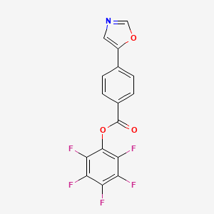 molecular formula C16H6F5NO3 B1611970 Pentafluorophenyl 4-(1,3-oxazol-5-yl)benzoate CAS No. 898288-91-0