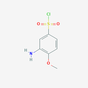 molecular formula C7H8ClNO3S B1611977 3-Amino-4-methoxybenzene-1-sulfonyl chloride CAS No. 288158-29-2
