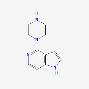 molecular formula C11H14N4 B1611979 4-(piperazin-1-yl)-1H-pyrrolo[3,2-c]pyridine CAS No. 214045-67-7