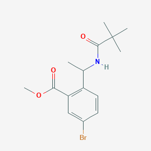 (R)-methyl 5-bromo-2-(1-pivalamidoethyl)benzoate