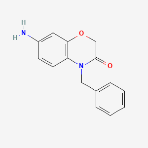molecular formula C15H14N2O2 B1611983 7-amino-4-benzyl-2H-benzo[b][1,4]oxazin-3(4H)-one CAS No. 917748-98-2