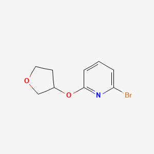 molecular formula C9H10BrNO2 B1611991 2-bromo-6-(oxolan-3-yloxy)pyridine CAS No. 478366-27-7