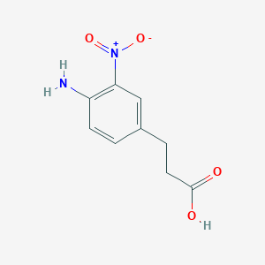 molecular formula C9H10N2O4 B1611994 3-(4-Amino-3-nitrophenyl)propanoic acid CAS No. 54405-44-6