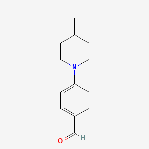 molecular formula C13H17NO B1611998 4-(4-甲基哌啶-1-基)苯甲醛 CAS No. 85872-85-1