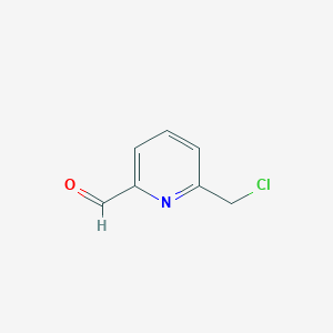 molecular formula C7H6ClNO B1611999 6-(Chloromethyl)picolinaldehyde CAS No. 140133-60-4