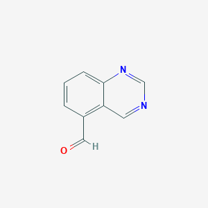 molecular formula C9H6N2O B1612001 Quinazoline-5-carbaldehyde CAS No. 873653-76-0