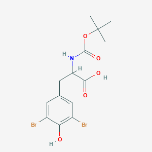 molecular formula C14H17Br2NO5 B1612007 N-Boc-3,5-Dibromo-DL-tyrosine CAS No. 349535-07-5