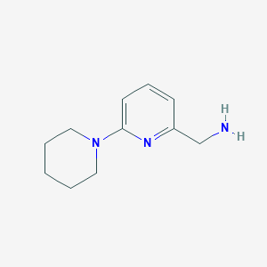 molecular formula C11H17N3 B1612013 (6-Piperidinopyrid-2-yl)methylamine CAS No. 868755-51-5