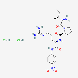 molecular formula C23H38Cl2N8O5 B1612020 D-Ile-Pro-Arg p-nitroanilide dihydrochloride CAS No. 96323-41-0