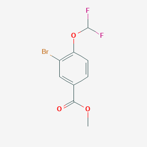 molecular formula C9H7BrF2O3 B1612024 Methyl 3-bromo-4-(difluoromethoxy)benzoate CAS No. 200956-56-5