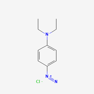 molecular formula C10H14Cl3N3Zn B1612036 4-(Diethylamino)benzenediazonium chloride CAS No. 6217-19-2