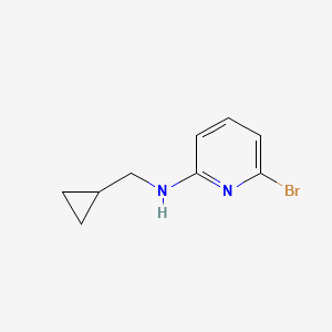 molecular formula C9H11BrN2 B1612039 6-bromo-N-(cyclopropylmethyl)pyridin-2-amine CAS No. 351421-77-7