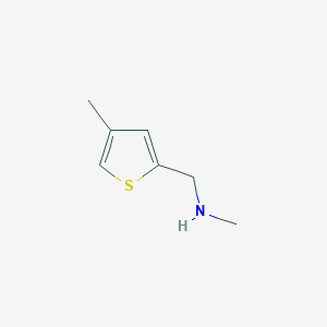 molecular formula C7H11NS B1612043 N-甲基-1-(4-甲硫代苯-2-基)甲胺 CAS No. 886851-27-0