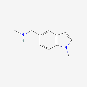 molecular formula C11H14N2 B1612047 n-Methyl-1-(1-methyl-1h-indol-5-yl)methanamine CAS No. 709649-73-0